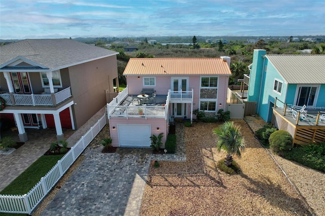 view of front of home featuring a garage