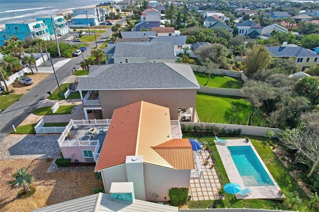 birds eye view of property featuring a residential view