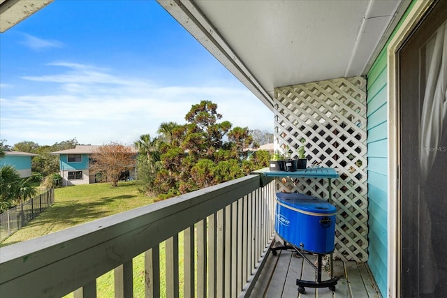 view of balcony