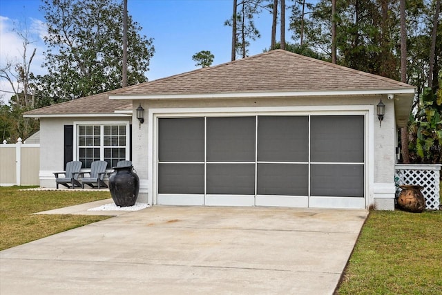 exterior space with a front yard