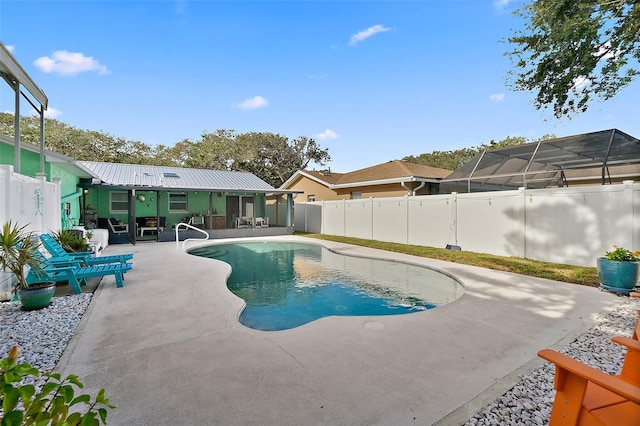 view of pool with a patio