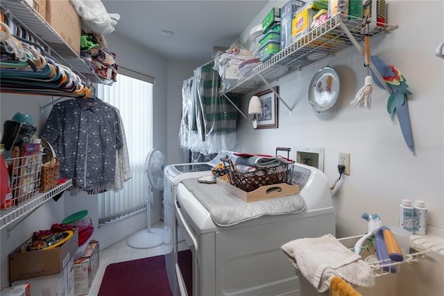 laundry room with separate washer and dryer