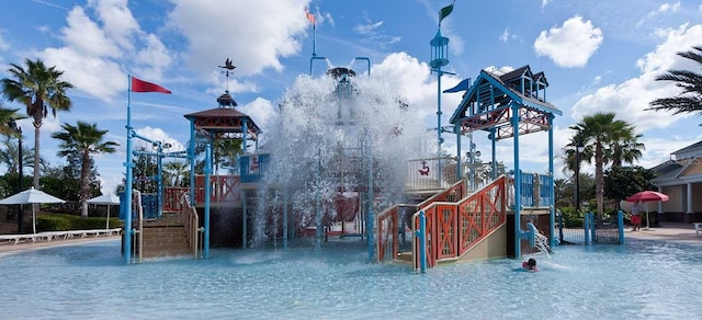 view of jungle gym