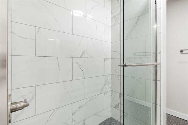 bathroom with walk in shower