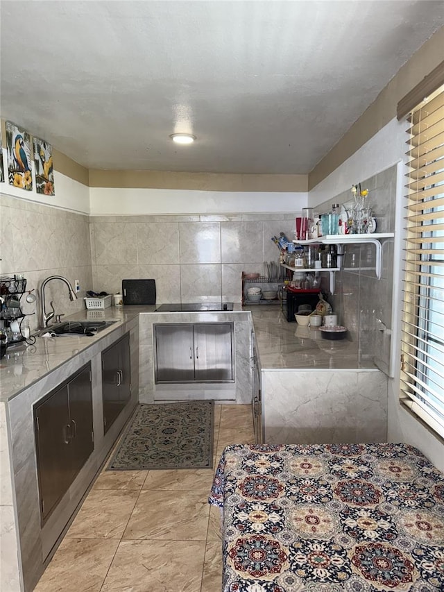 3565 NW 81st Ter, Miami, FL 33147 - kitchen with a sink and black electric cooktop