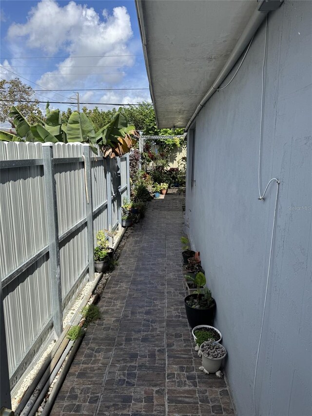3565 NW 81st Ter, Miami, FL 33147 - view of patio / terrace with a fenced backyard