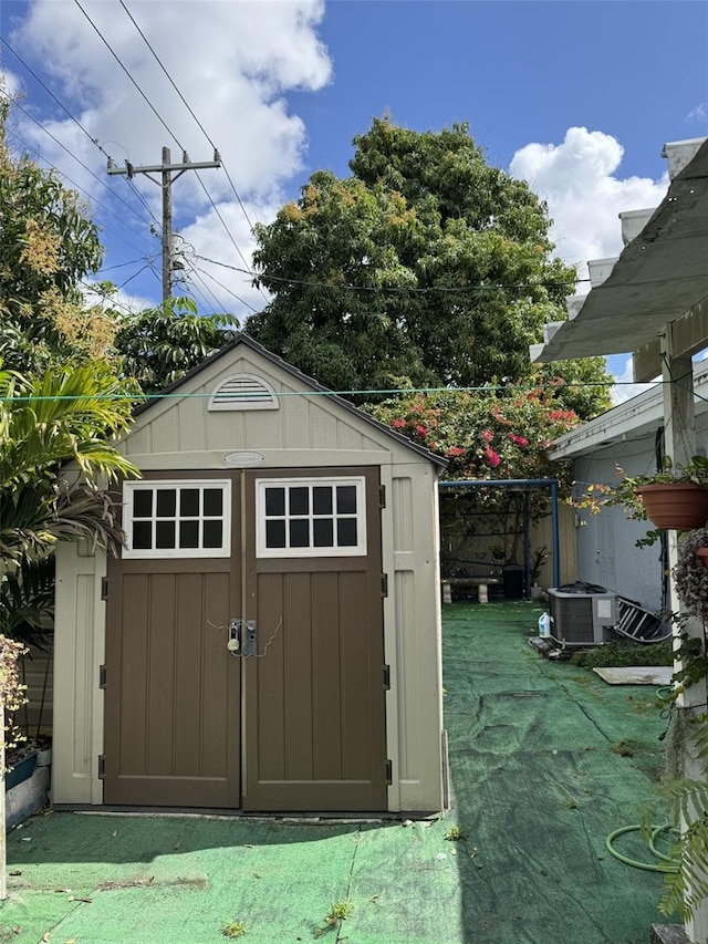 3565 NW 81st Ter, Miami, FL 33147 - view of shed featuring central AC unit