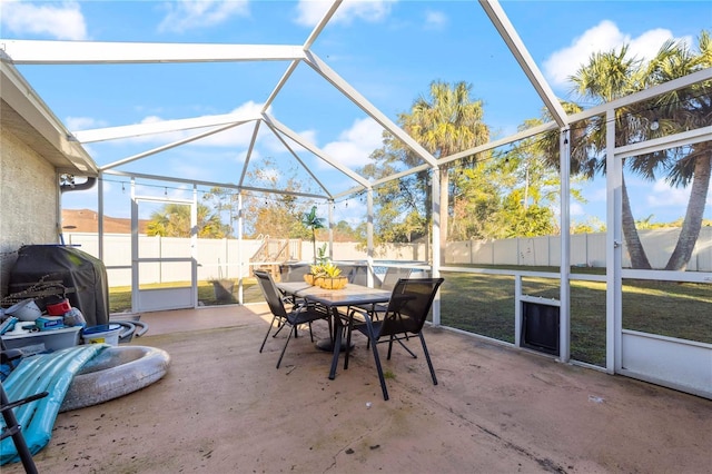 view of sunroom / solarium