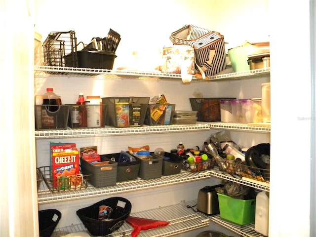 view of pantry