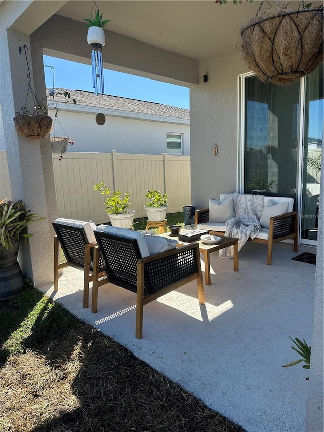 view of patio / terrace with outdoor lounge area