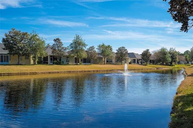 view of water feature