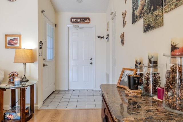 interior space featuring light hardwood / wood-style flooring