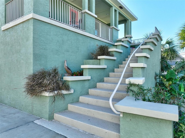 view of stairs