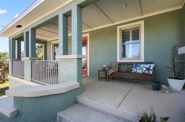 view of patio / terrace with covered porch