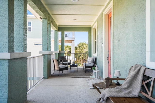 view of balcony