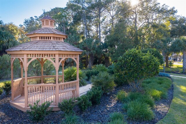 view of home's community with a gazebo