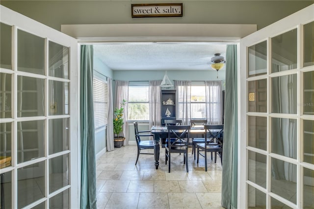 view of dining space