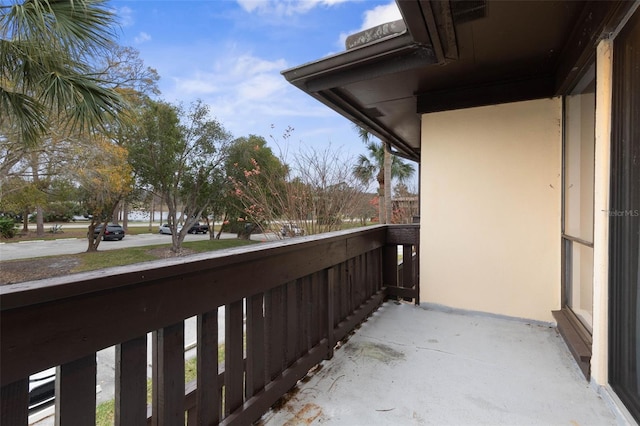 view of balcony