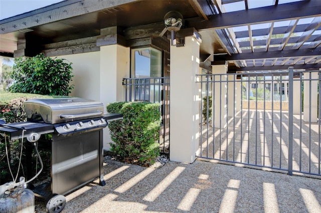 view of patio / terrace featuring area for grilling