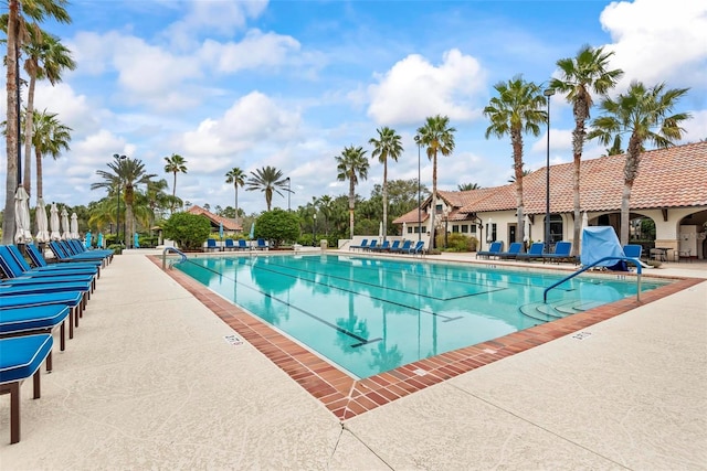 view of pool