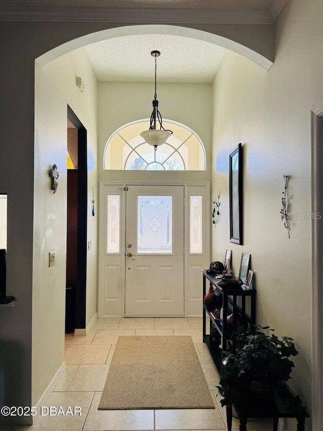 view of tiled entryway