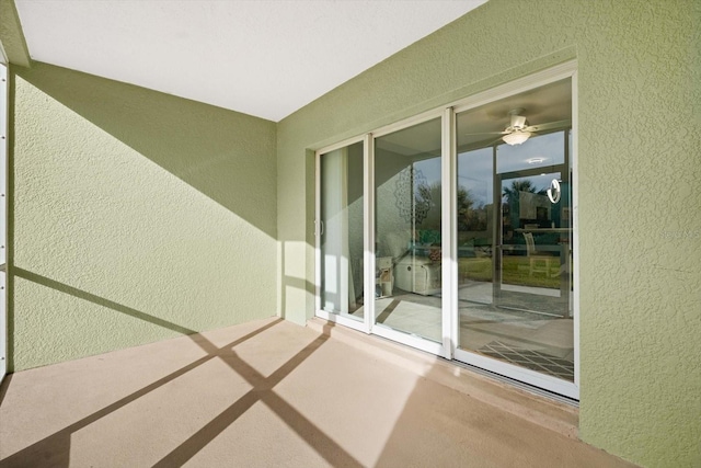 balcony featuring a patio area