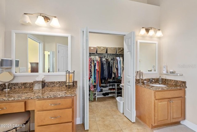 bathroom with vanity