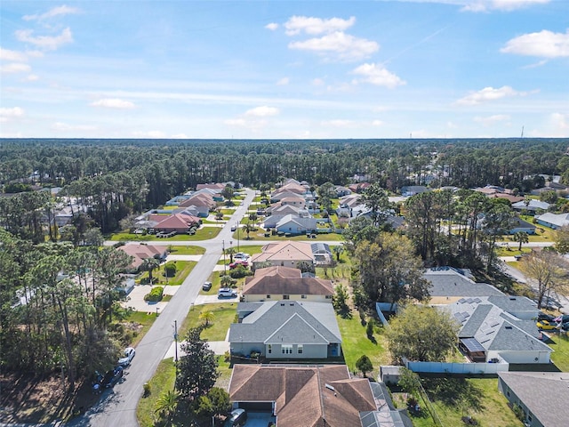 aerial view featuring a residential view