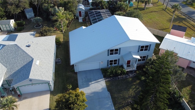 birds eye view of property