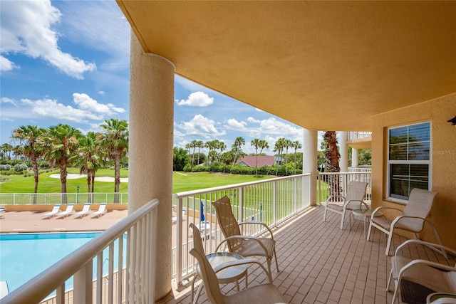 view of balcony