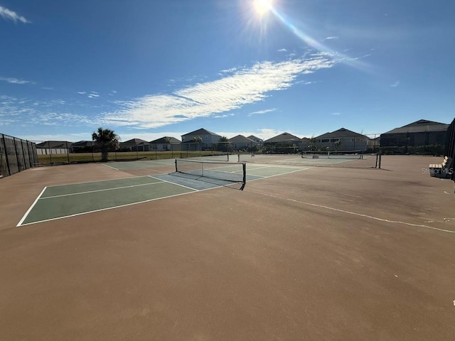 view of tennis court