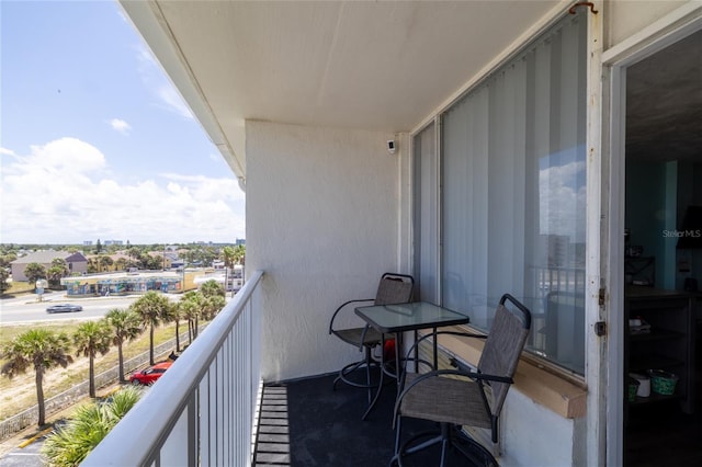 view of balcony