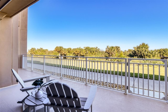 view of balcony