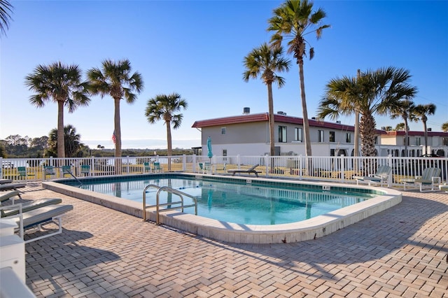 view of pool with a patio