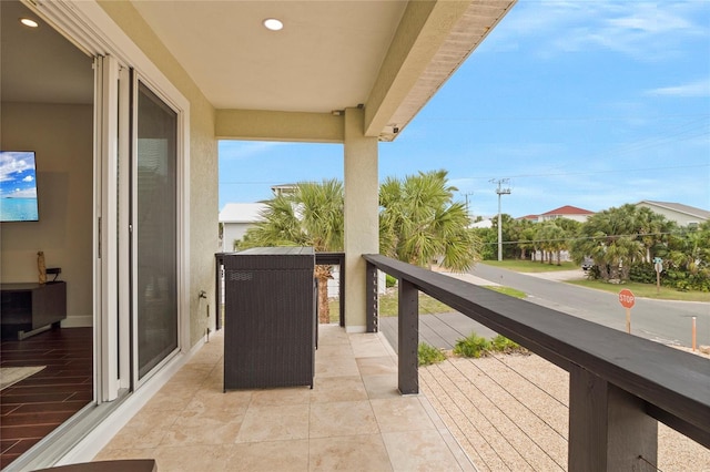 view of balcony