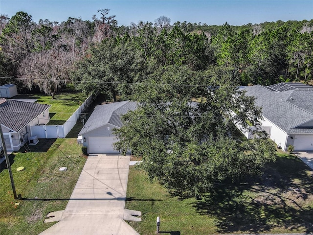 birds eye view of property