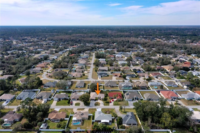 birds eye view of property