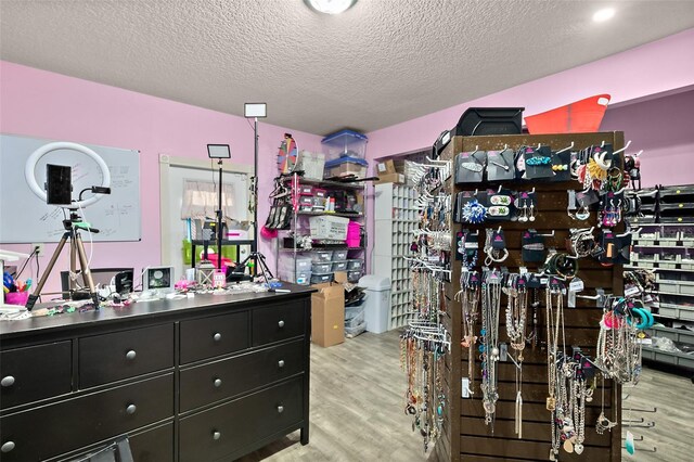 spacious closet with light wood-type flooring