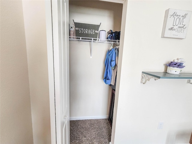 view of closet