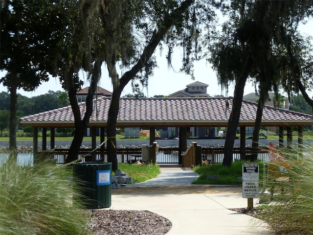 75 Riverview Bnd S Unit 1633, Palm Coast, FL 32137 - dock with a gazebo and central air condition unit