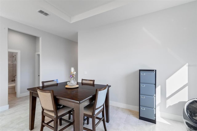 view of dining area