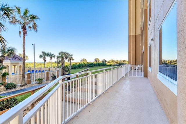 view of balcony