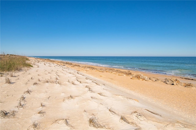 property view of water with a view of the beach