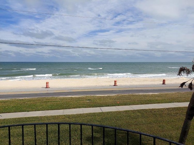 water view with a view of the beach