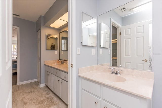 bathroom with vanity