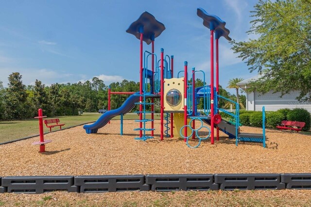 view of play area