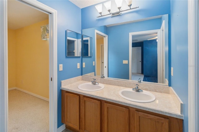 bathroom featuring vanity