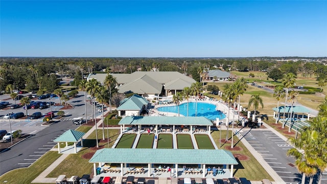 birds eye view of property