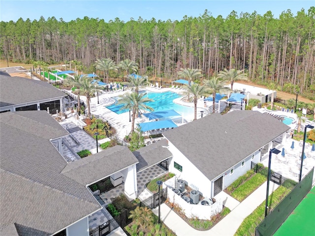 birds eye view of property