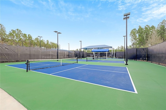 view of tennis court